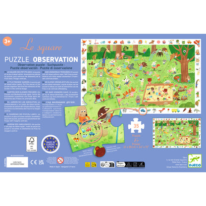 Puzzle Le square des petits amis - 35 pcs +3ans