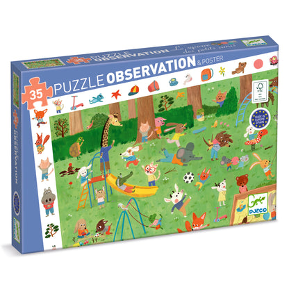 Puzzle Le square des petits amis - 35 pcs +3ans