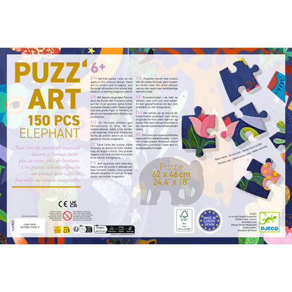 Puzzle Eléphant - 150 pcs +6ans