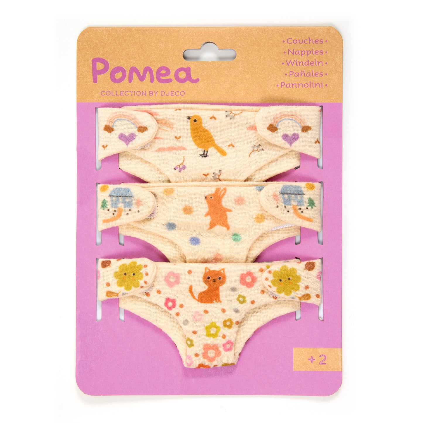 Couches pour poupons +2ans