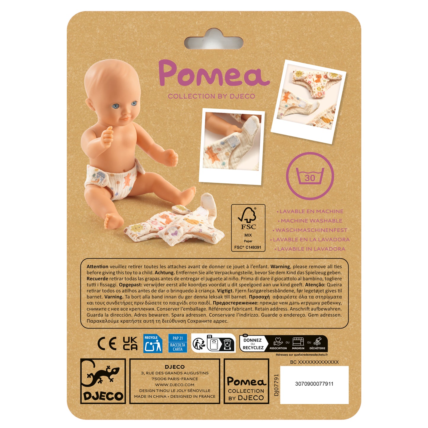 Couches pour poupons +2ans