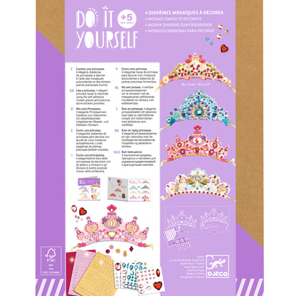 DIY 4 Diadèmes Mosaïques - Comme une princesse +5ans