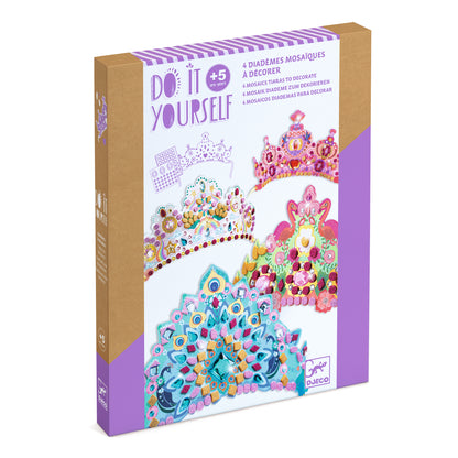 DIY 4 Diadèmes Mosaïques - Comme une princesse +5ans
