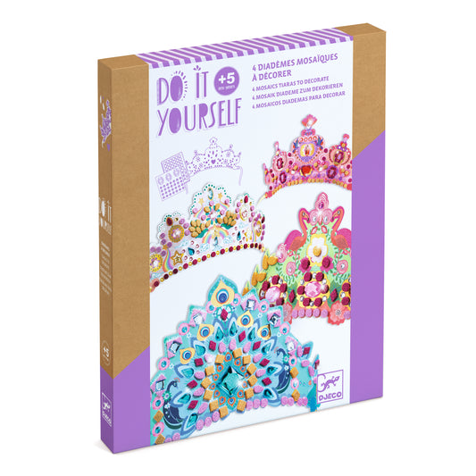 DIY 4 Diadèmes Mosaïques - Comme une princesse +5ans
