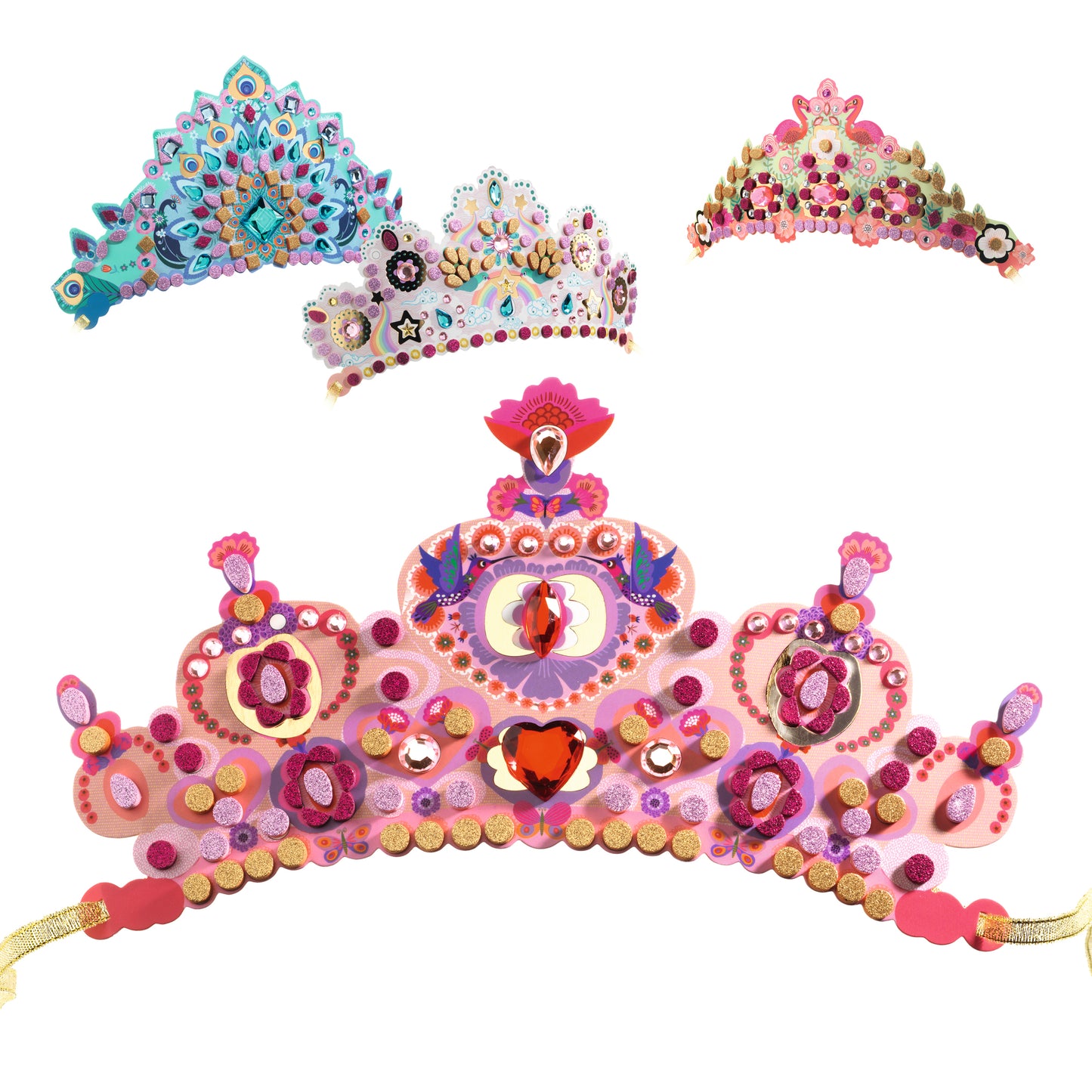 DIY 4 Diadèmes Mosaïques - Comme une princesse +5ans