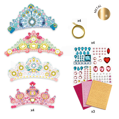 DIY 4 Diadèmes Mosaïques - Comme une princesse +5ans