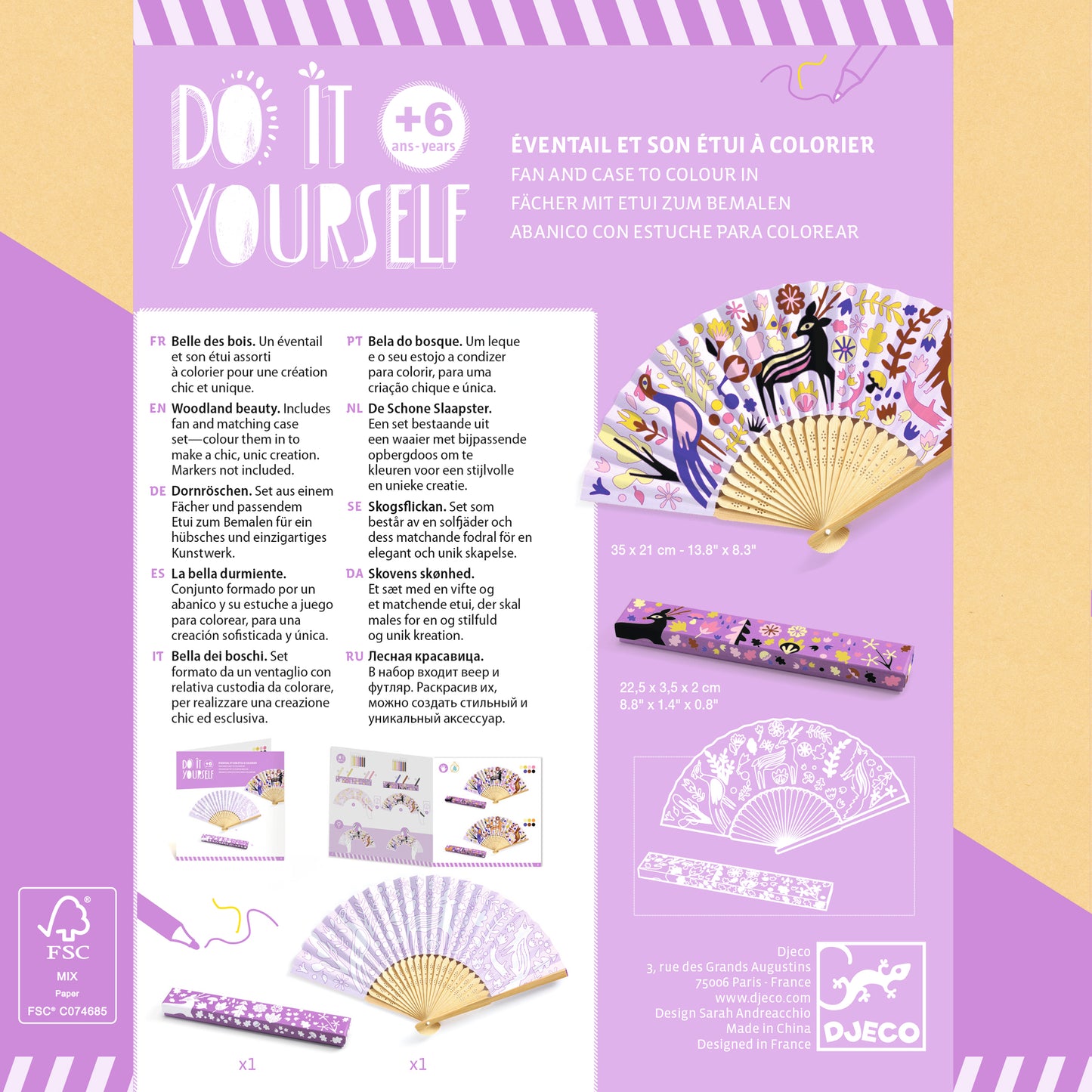 DIY Eventails - Belle des bois +6ans
