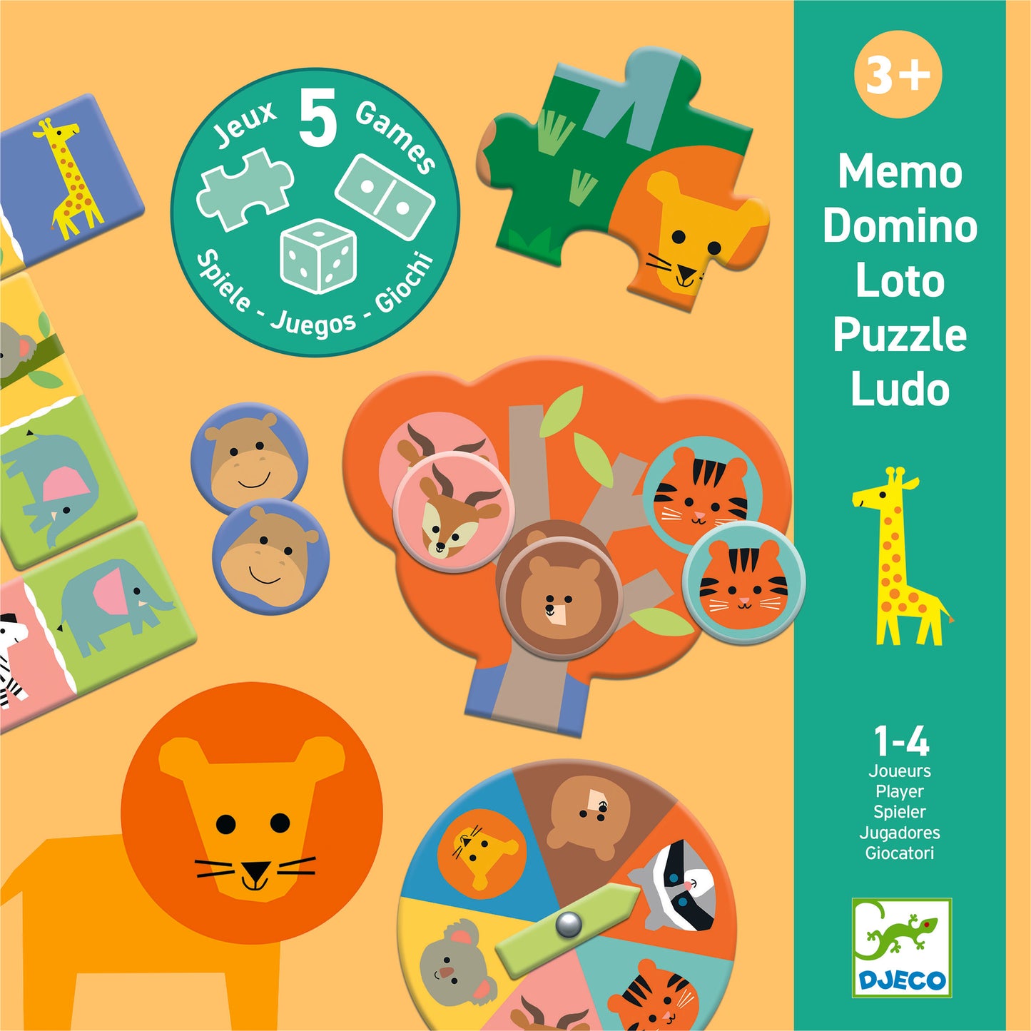 Animaux sauvages 5 jeux +3 ans