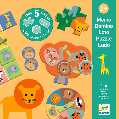 Animaux sauvages 5 jeux +3 ans