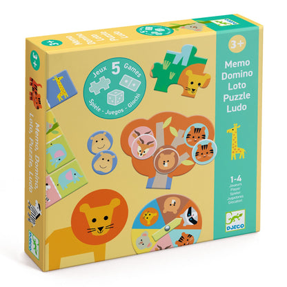 Animaux sauvages 5 jeux +3 ans