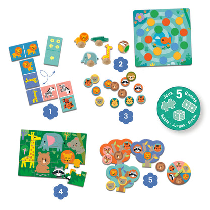 Animaux sauvages 5 jeux +3 ans