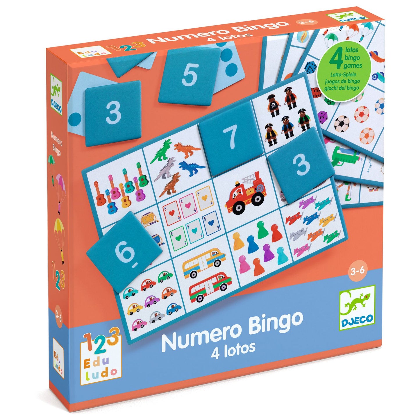 Numéro Bingo 4 lotos - 3 ans +