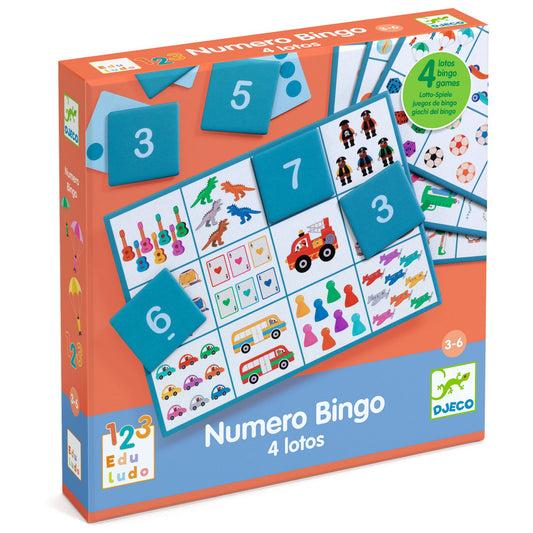 Numéro Bingo 4 lotos - 3 ans +