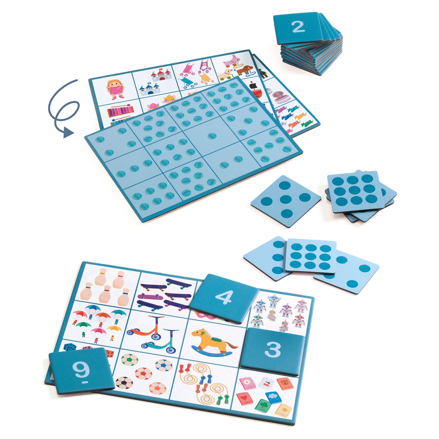 Numéro Bingo 4 lotos - 3 ans +