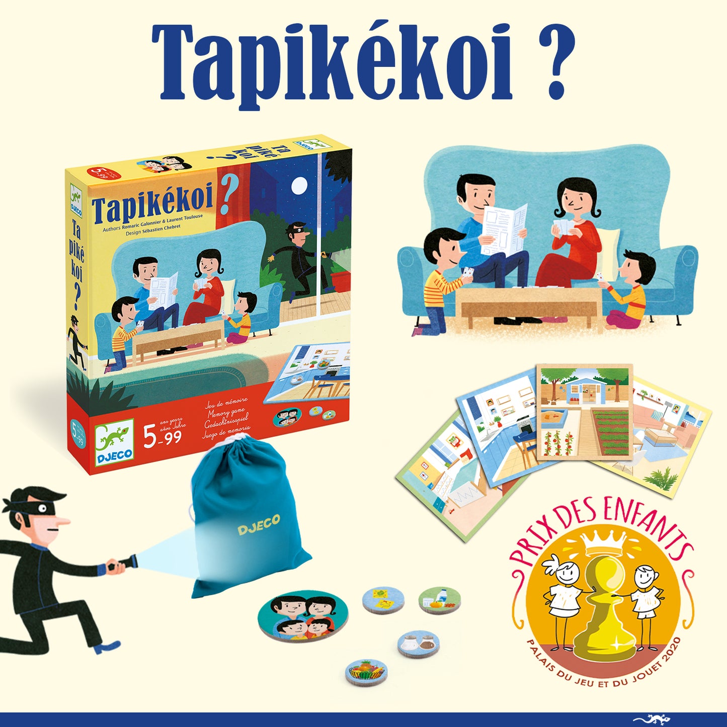 Jeu de mémoire Tapikékoi 5-99ans