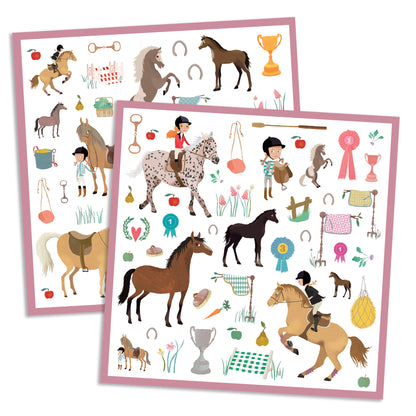 Gommettes Les chevaux 4-7ans