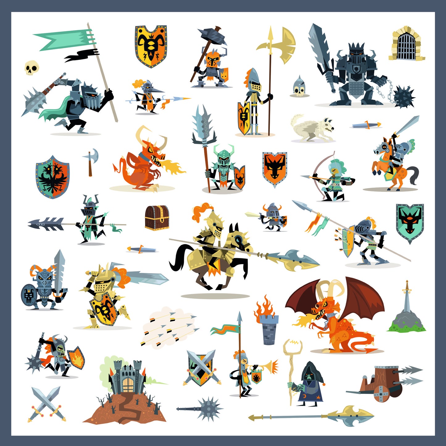 Stickers Chevaliers 4-7ans