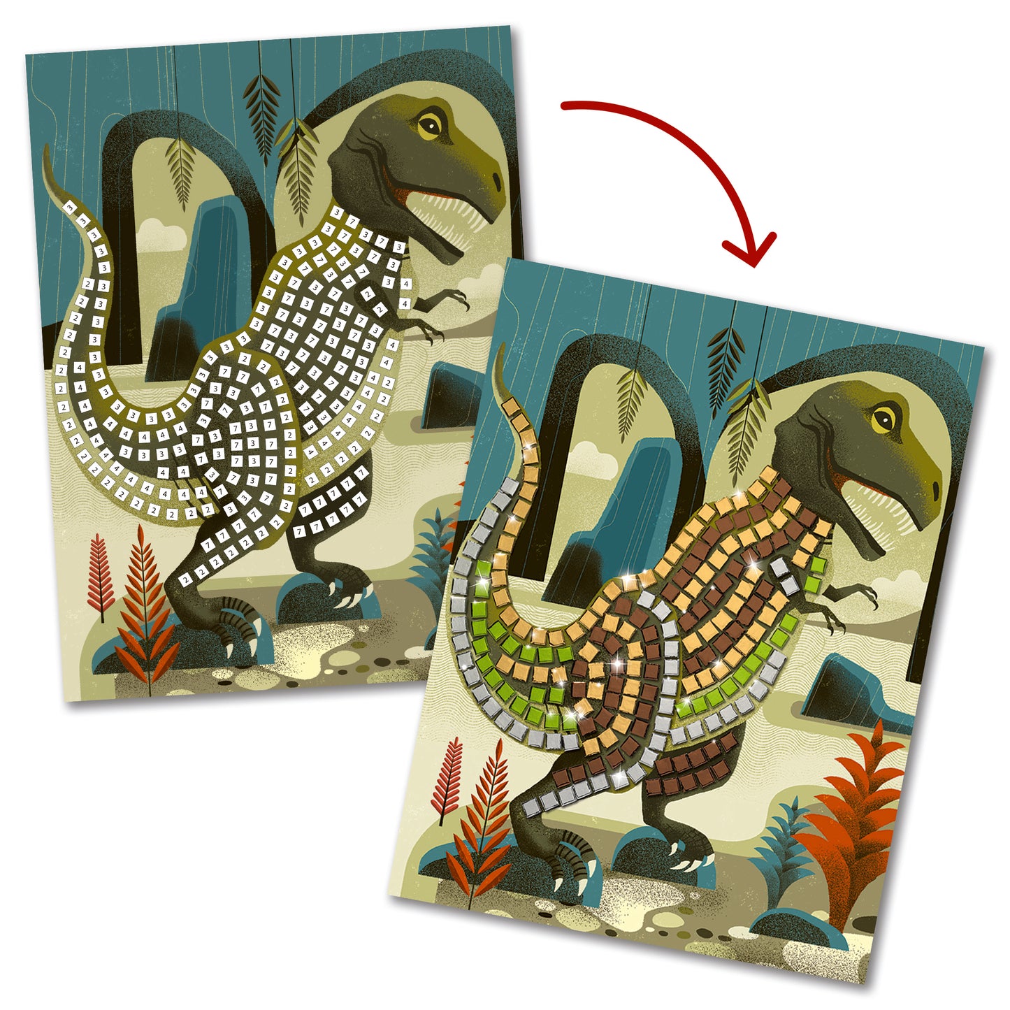 Mosaïques Dinosaures 5-8ans