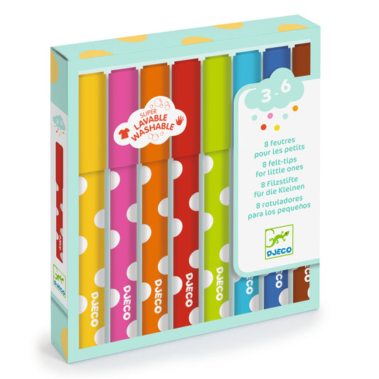 8 feutres pour les petits 3-6ans