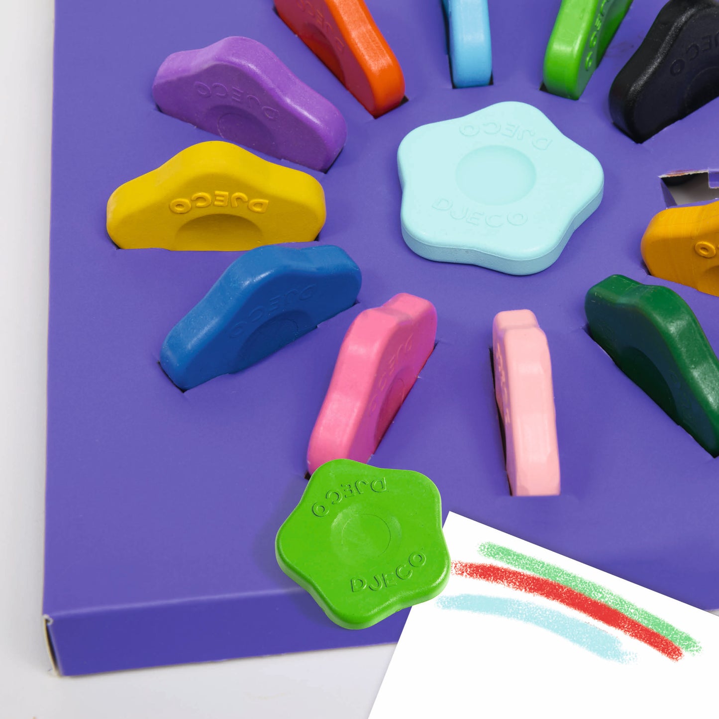 12 crayons fleurs +18M
