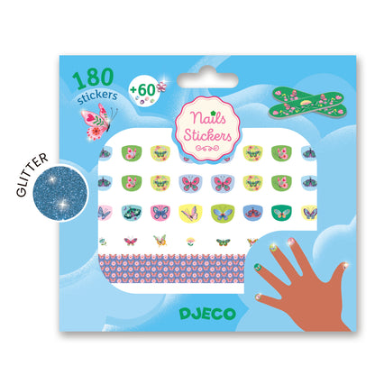 Stickers ongles - Papillons de printemps +3ans