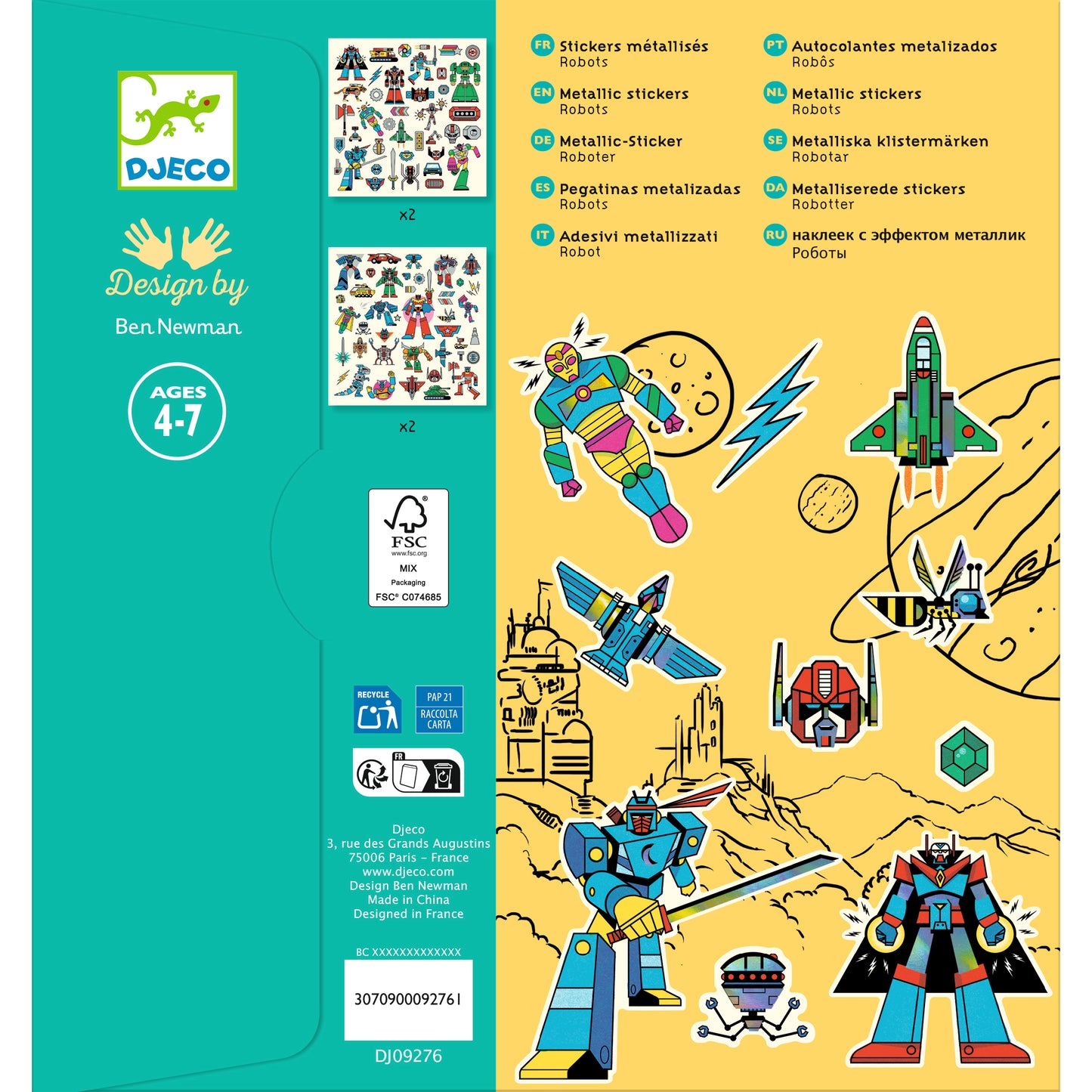 Stickers robots 4-7ans