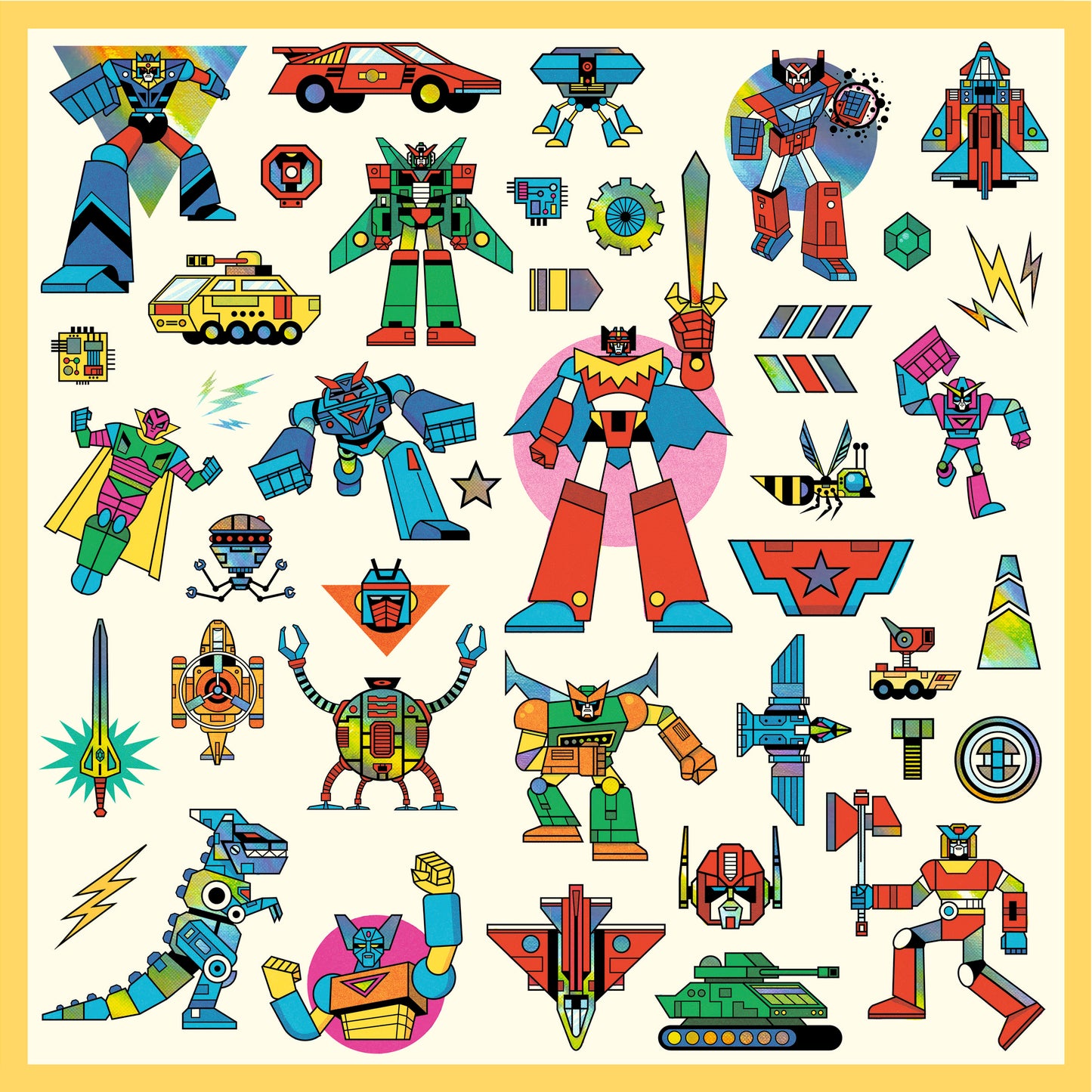 Stickers robots 4-7ans