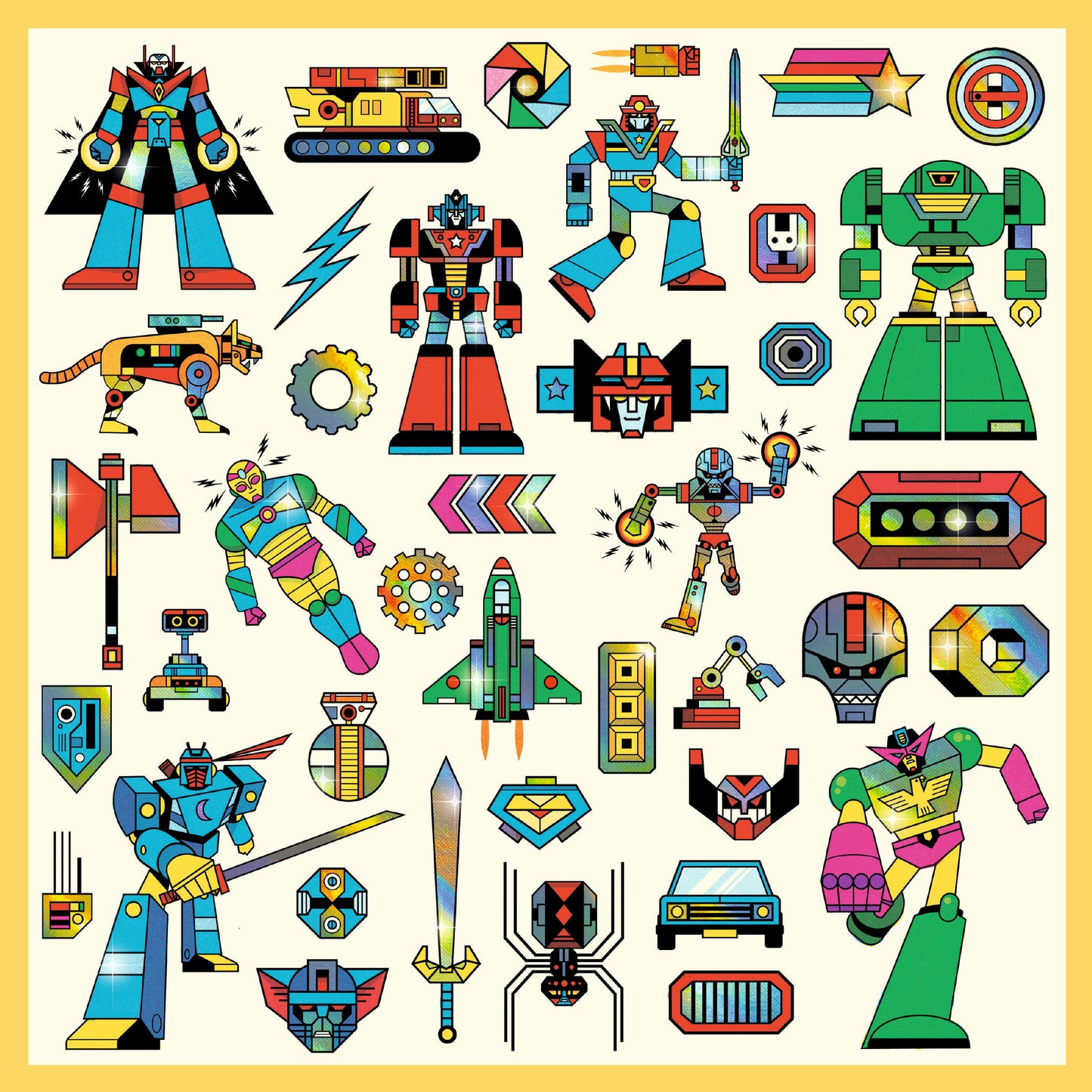Stickers robots 4-7ans
