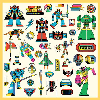 Stickers robots 4-7ans