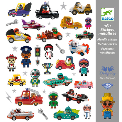 Stickers CRAZY MOTORS 4-7ans