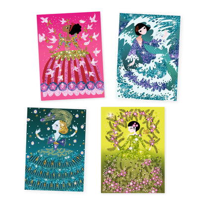 Tableaux à pailleter Robes à paillettes 6-10ans