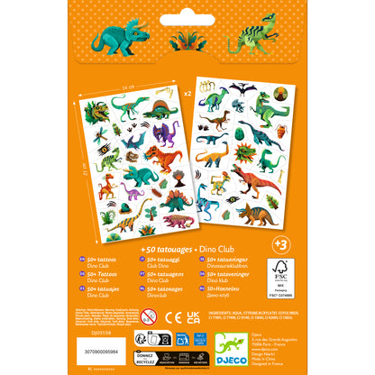 Tatouages Dino 4-7ans