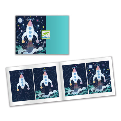 Cartes à gratter Mission cosmique 6-10ans