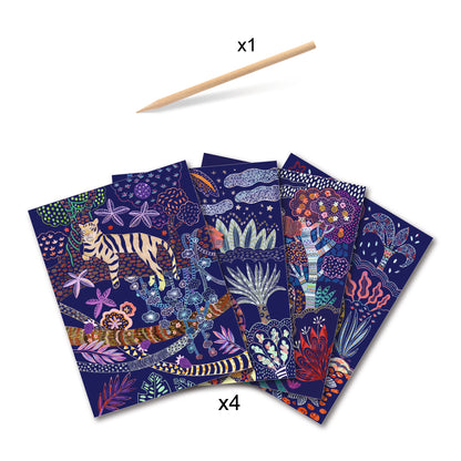 Cartes à gratter Nature luxuriante 7-12ans