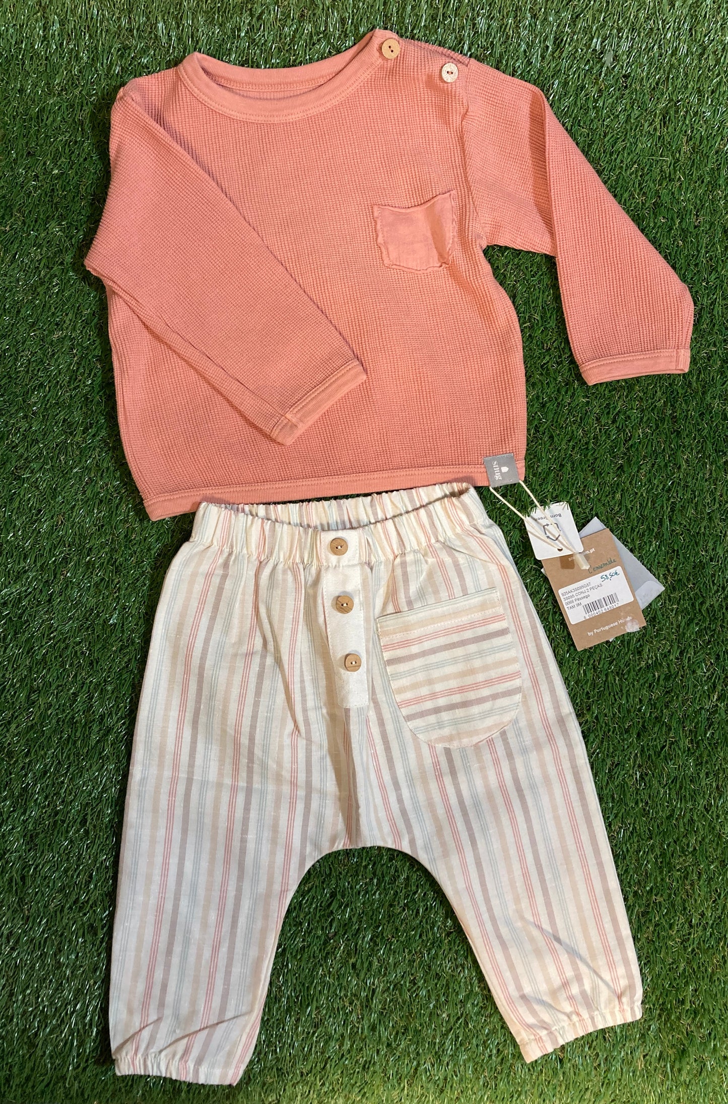 Ensemble 2 pièces mi-saison rose