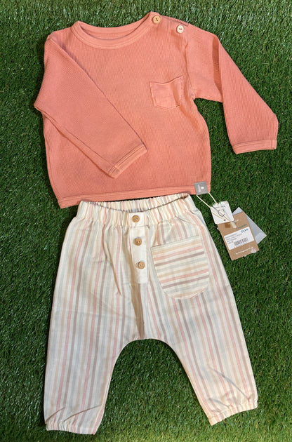Ensemble 2 pièces mi-saison rose
