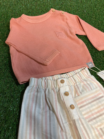 Ensemble 2 pièces mi-saison rose