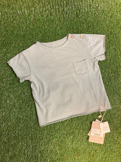 T-shirt bleu gris