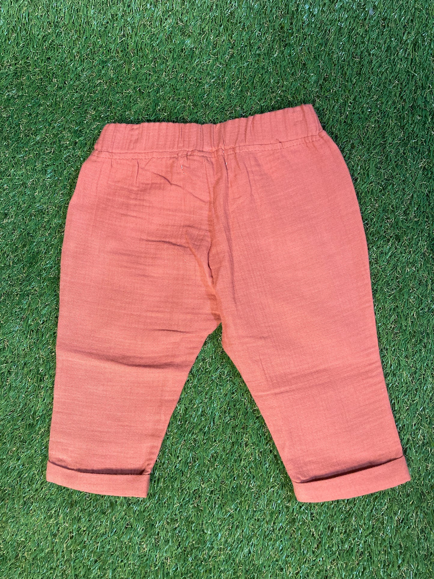 Pantalon Gaze de coton Terracotta