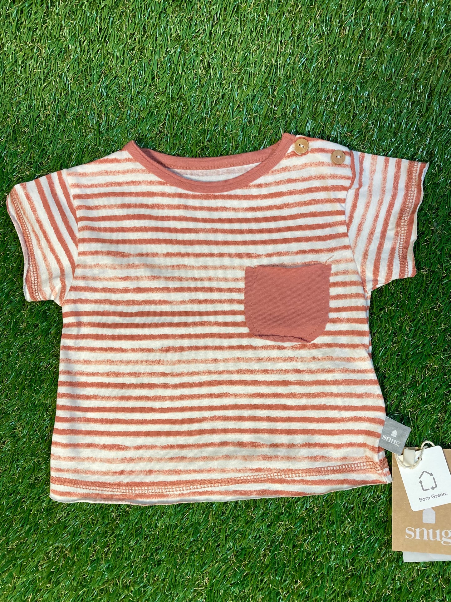 T-shirt rayé Terracotta