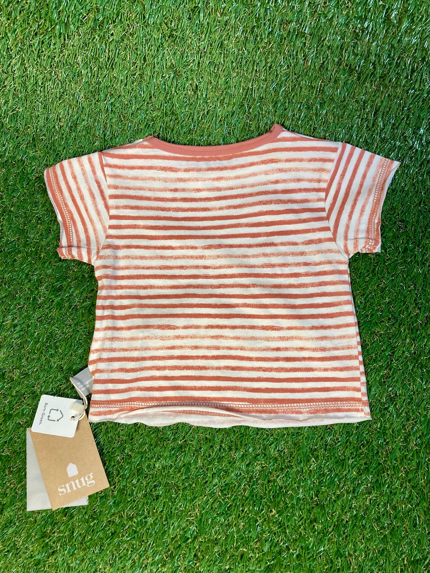 T-shirt rayé Terracotta