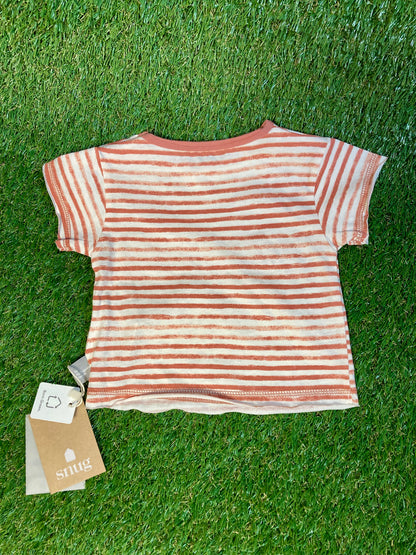 T-shirt rayé Terracotta