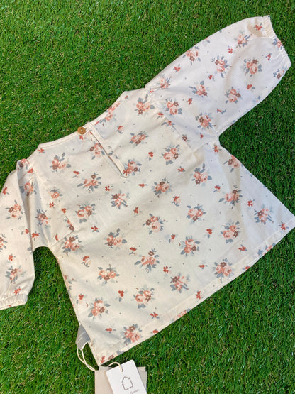 Blouse fleurie kimono 3M